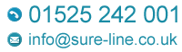 Tel: 01525 242 001 Email: info@sure-line.co.uk